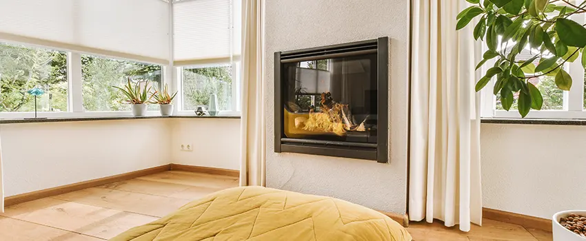 Residential Fireplace Ceramic Glass Installation in Sayville, NY