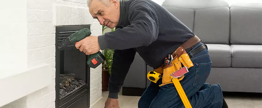 New Indoor Fireplace Installation in Sayville, New York