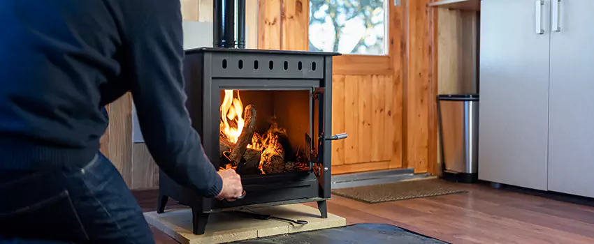 Open Hearth Wood Fireplace Installation in Sayville, NY